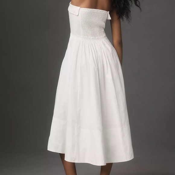 Anthropologie PILCRO Strapless Twofer Midi Dress - Picture 6 of 7